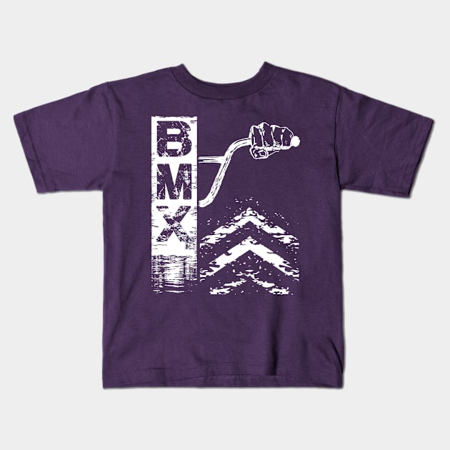 Bmx Bars Abstract Graphic Gift for Bmx Riders Kids T-Shirt by Xeire